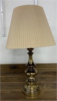 Vintage Brass Lamp With Shade