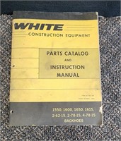 White Construction Equipment Bakhoes