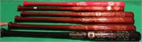 5 HALL OF FAME LOUISVILLE SLUGGER BATS WITH HALL