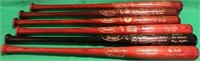 6 HALL OF FAME LOUISVILLE SLUGGER BATS WITH HALL