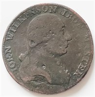 1787  IOHN WILKINSON 1/2 PENNY coin 29.6mm