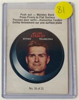 1968-69 OPC Puck Sticker Insert Allan Stanley