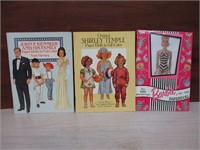 Barbie, JFK & Shirley Temple Paper Doll Sets