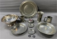 Pewter & Silverplate Grouping
