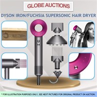 DYSON IRON/FUCHSIA SUPERSONIC HAIR DRYER(MSP:$579)