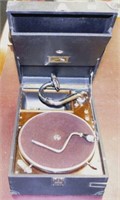 Vintage HMV portable phonograph