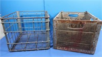 Vintage Turner Dairy Milk Crate (metal), Wooden
