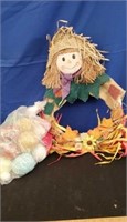 Scarecrow Wreath, Bag of Yarn