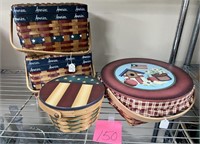 Vtg. Americana Baskets with Extras Lot