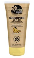 Wild Tropics SPF50 Sunscreen Lotion BANANA SCENTED