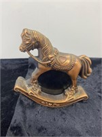 Vintage Brass Rocking Horse Photo Frame
