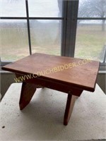 Wooden foot stool