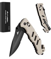 FLISSA Folding Pocket Knife with Clip