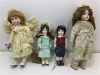 Vintage porcelain collector dolls.