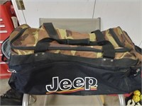 Large Jeep Camo Duffle Bag on Wheels