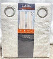 Sun Blk Total Blackout Curtains 2 Panels