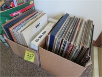 2 Boxes of Records & VHS Tapes