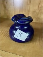 Blue pottery insulator Ceramic