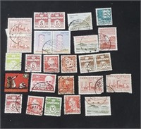 Lot Of Foreign Postage Stamps Denmark