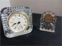 Crystal type courts Mantle clocks