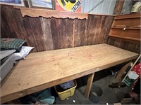 3'x8' wood bench table