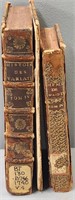 Antiquarian Leather Bound Books incl 1756 & 1740
