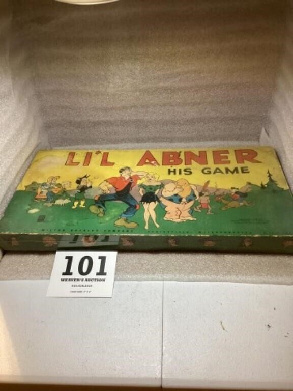 1946 Li’L Abner game Milton Bradley as found