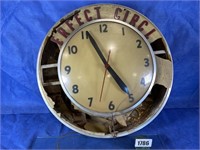 Antique Perfect Circle Clock, Broken Face, As Is