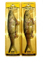 (2) NOS Storm 10” Kickin’ Minnow