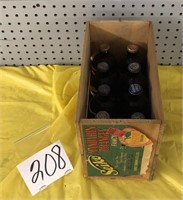 BEER BOTTLES AND CRATE