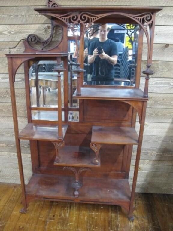 BEAUTIFUL VICTORIAN ETAGERE 65 X  37 X 13 IN