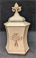 Vintage Ceramic Holy Water Vessel Container Urn