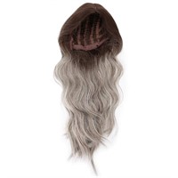 Wavy Wig Brown Gradient Fashionable Wig Synthetic