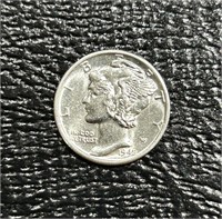 1942-D US Mercury Dime Gem BU *FSB