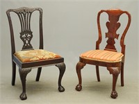Two Chippendale Style Chairs