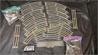 Mixed lot of "O27" gauge railroad track & others