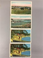 Lot of four Balm Beach,  Ontario postcards.