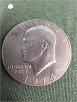 1974 Eisenhower dollar coin