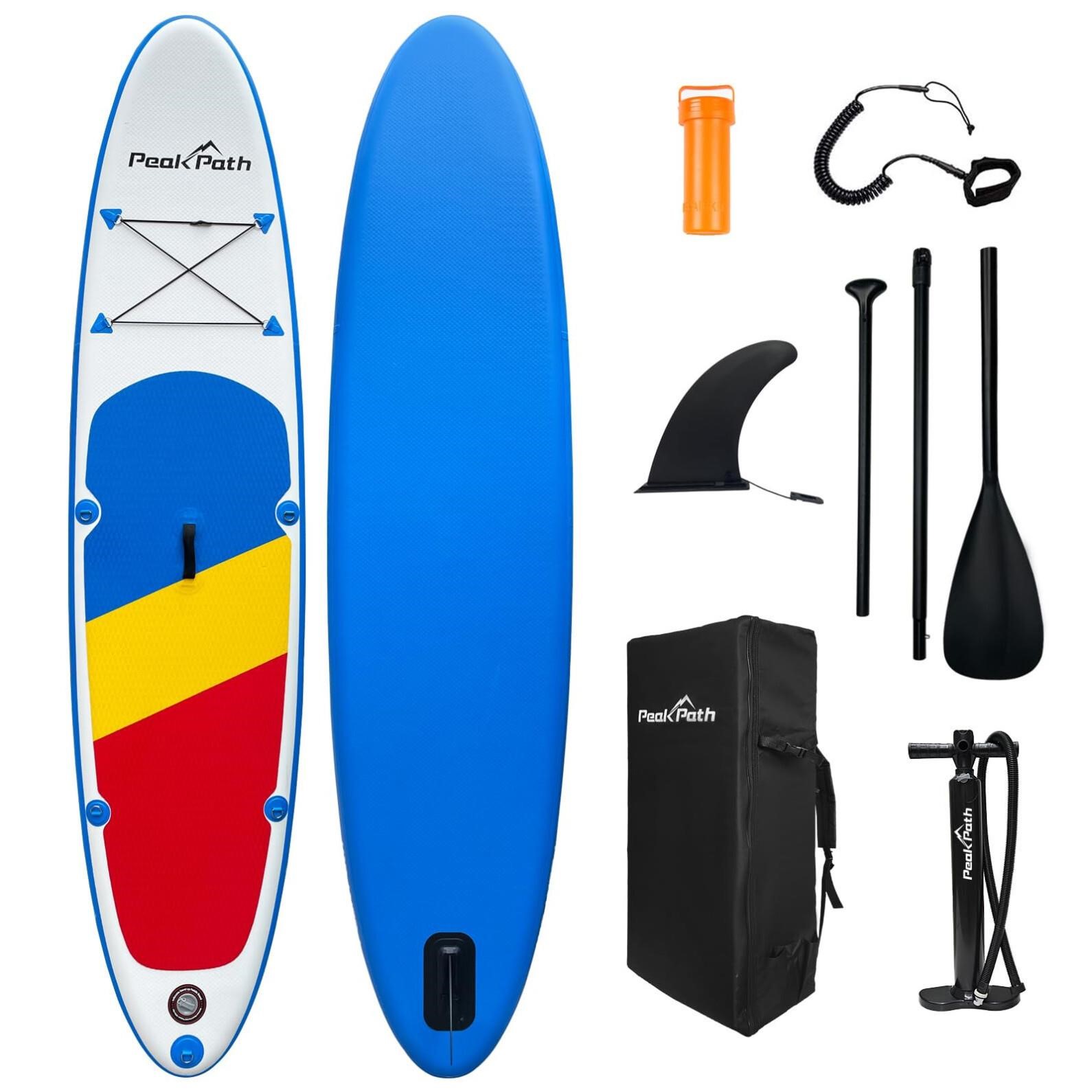 Peakpath Inflatable Stand Up Paddle Board (6 Thi