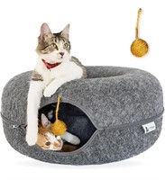FAMPAWS Large (24 Inch) Peekaboo Cat Cave