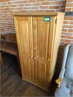 Wooden two-door cabinet