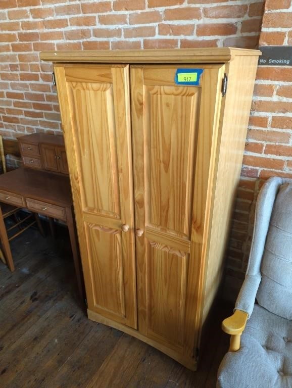 Wooden two-door cabinet