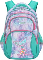 Kids Backpack for Girls Green Mermaid
