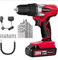 ($69) AVID POWER Cordless Drill Set, 20V MAX