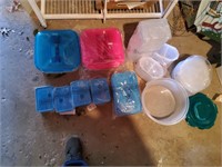 lot new unused storage food containers