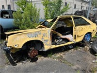 YELLOW 2 DOOR SEDAN COLOR: YELLOW, UNKNOWN MILES,