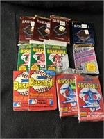 unopened baseball wax packs