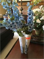 Vase w/ Faux Flowers