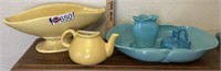 5 - Yellow and blue pottery