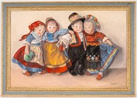 Feher Lolly Oil on Canvas of Dolls